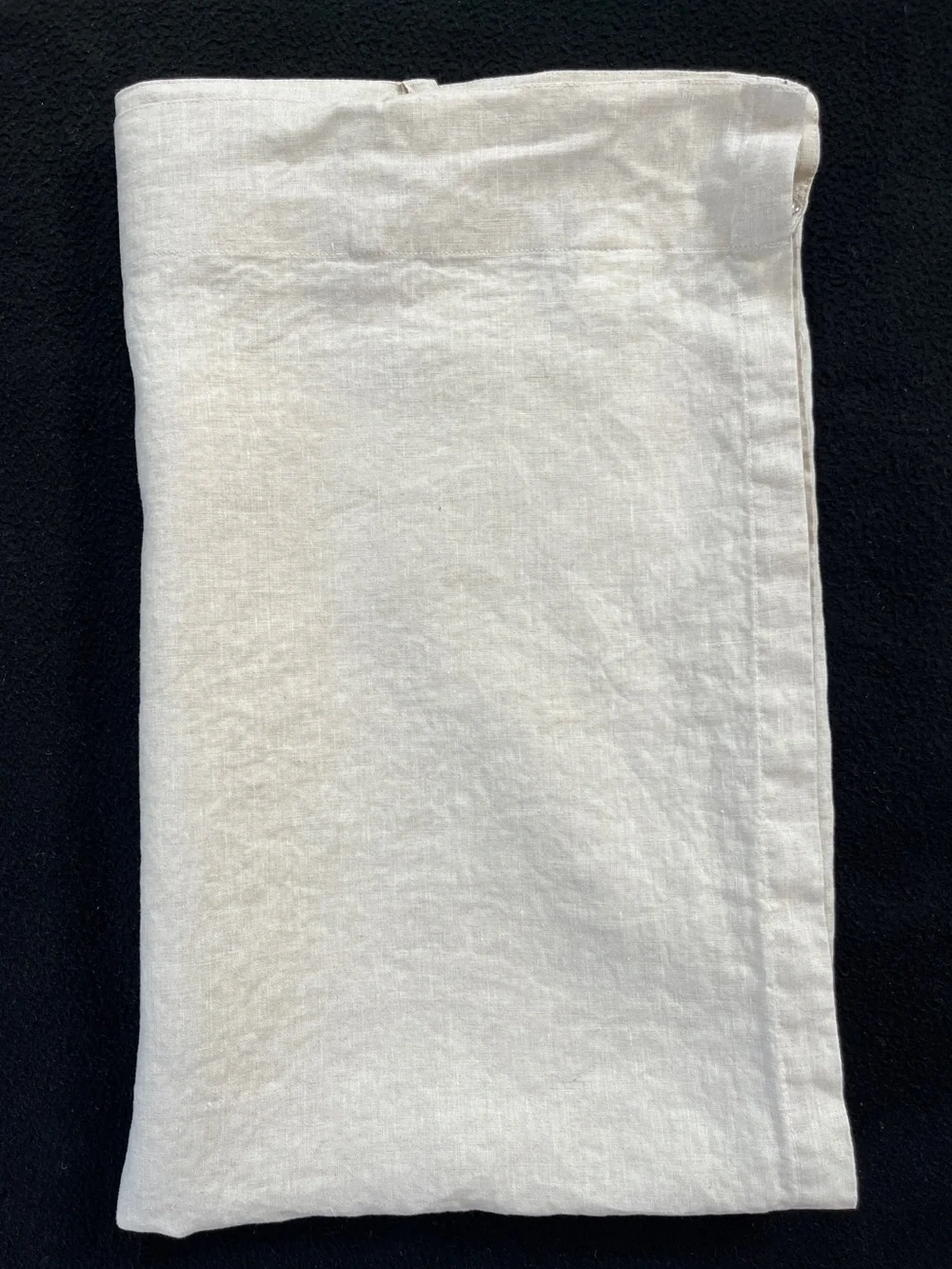 Threshold ALL LINEN Light Filtering Curtain Panel Natural Beige Flax 84
